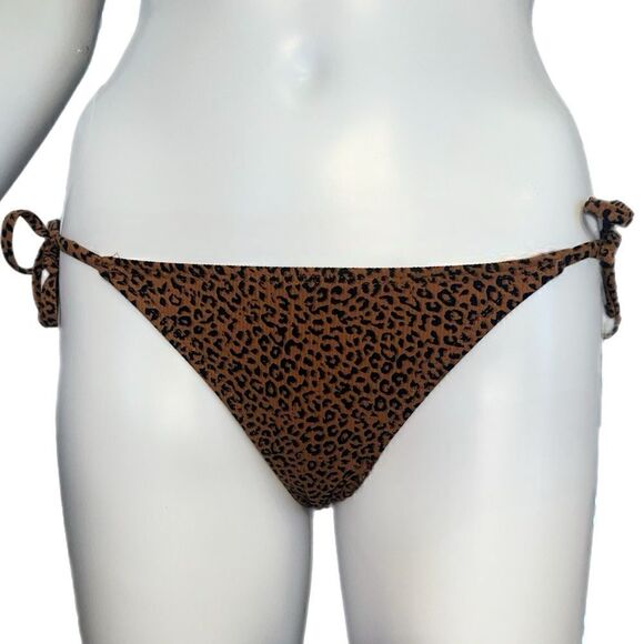 Ribbed Leopard String Bikini Bottom NWOT - Picture 2 of 8